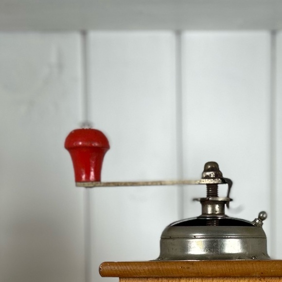 Antique Wood & Metal Coffee Grinder made in West Germany - Picture 13 of 13